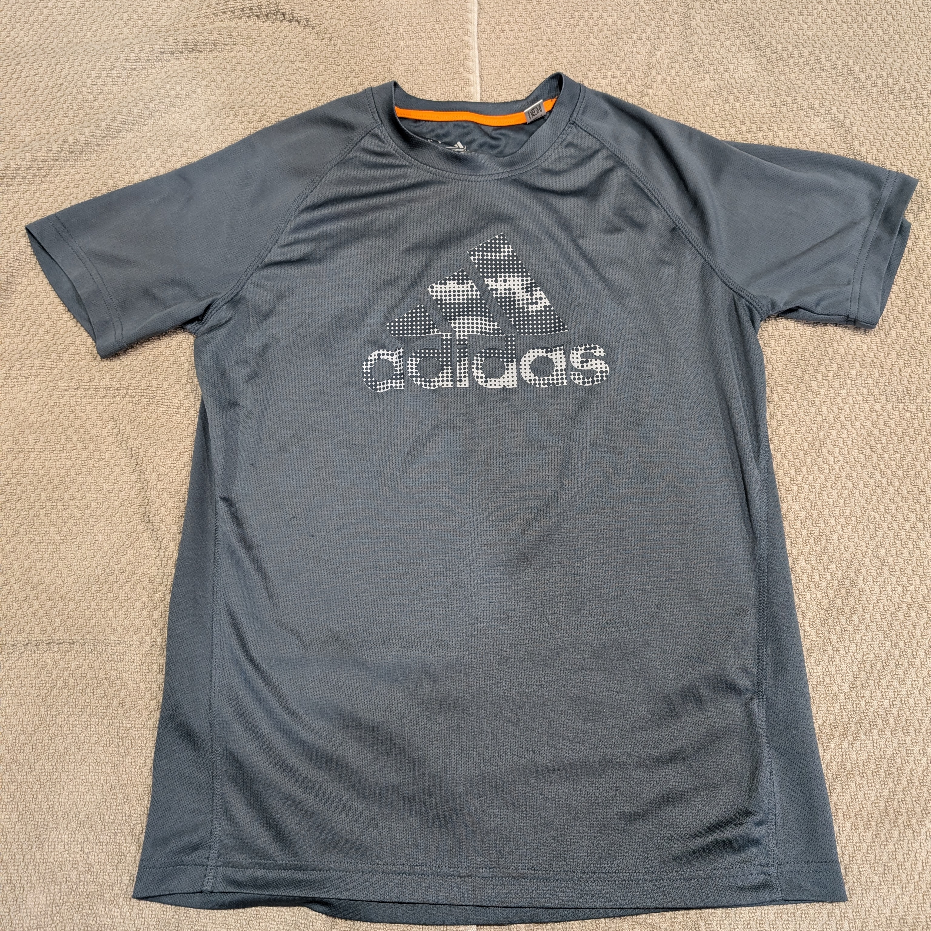 Adidas Gray Logo Performance Tee